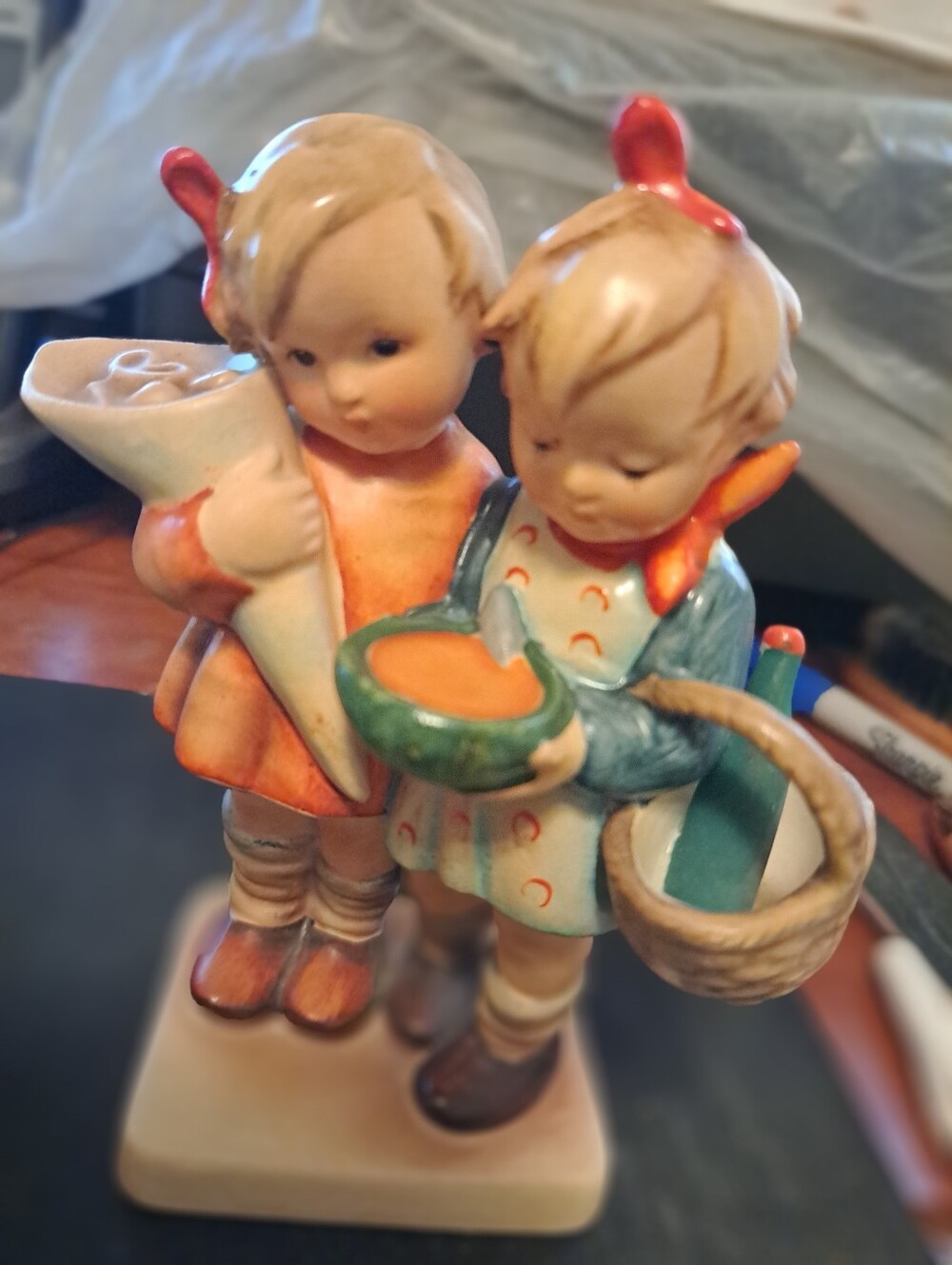 Rare Goebel Hummel TMK1 Going To Grandmas # 52 Square Base Excellent